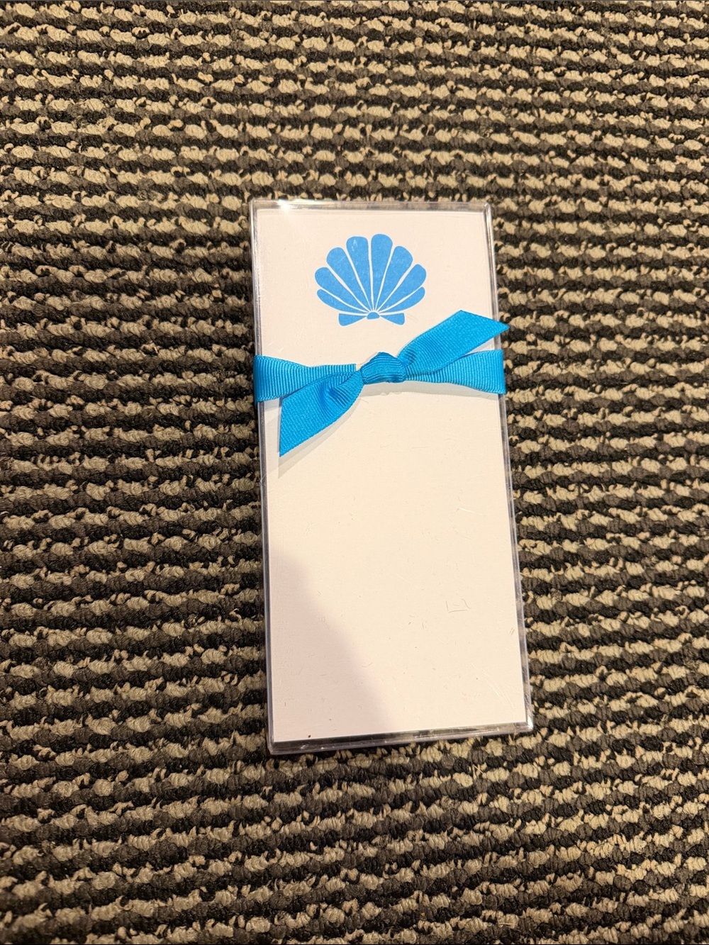 Blue Shell Ribbon Notepad